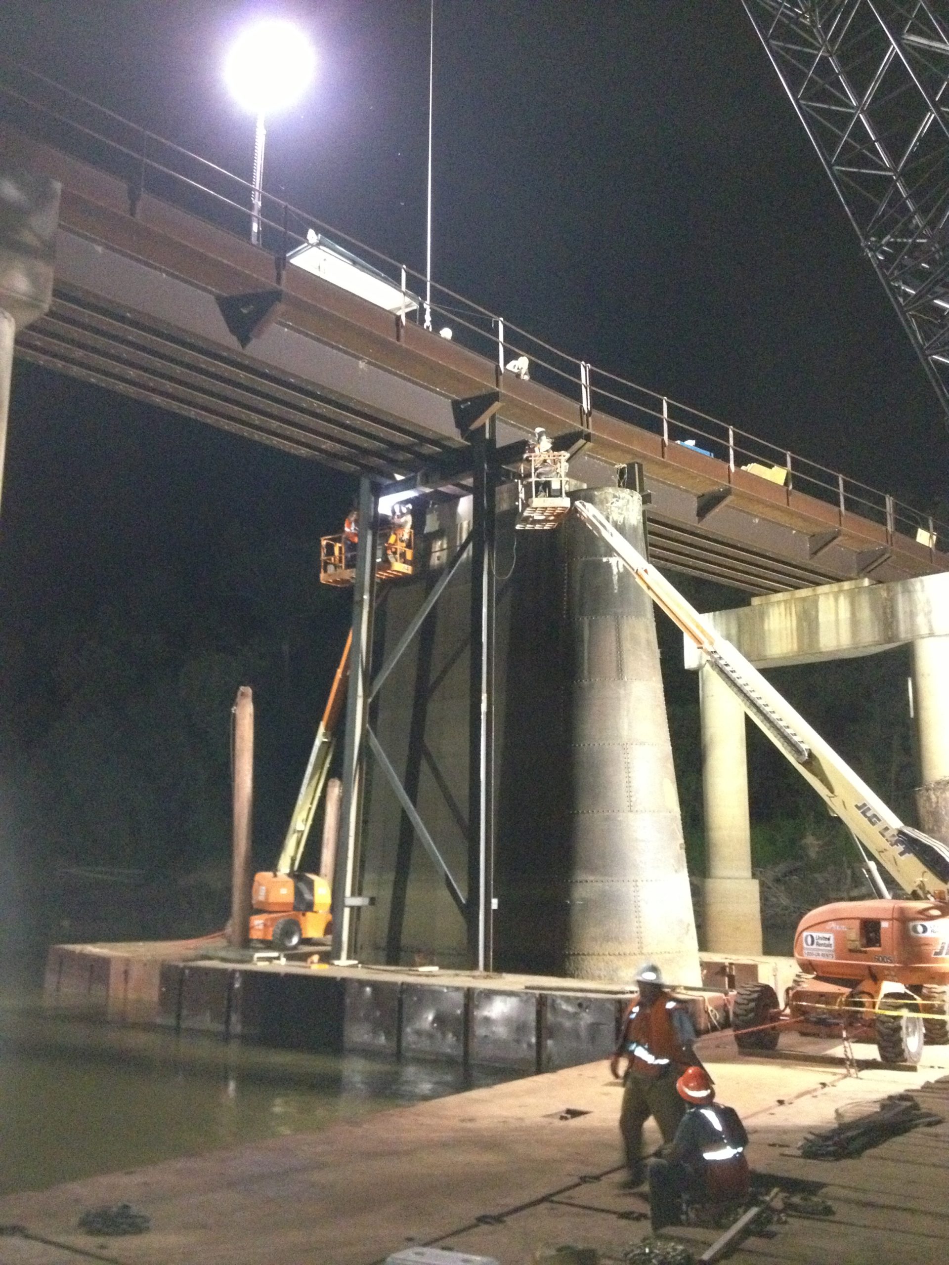 emergency bridge repairs at guinn construction